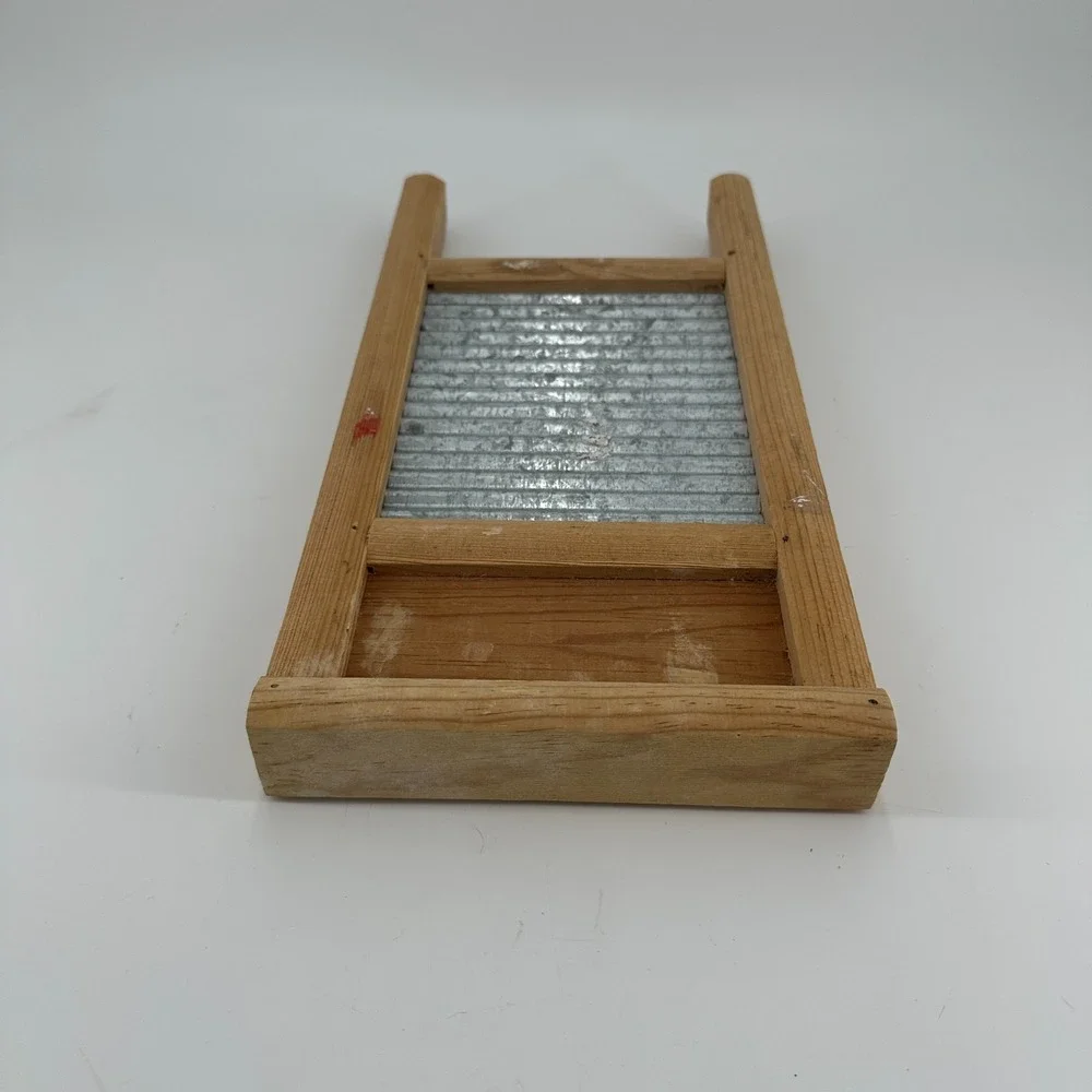Vintage Wood & Metal Washboard Primitive Rustic Farmhouse Decor‎ 15